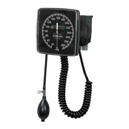 Fabrication Enterprises Baseline Wall Mount Aneroid Sphygmomanometer with Adult Cuff 132189